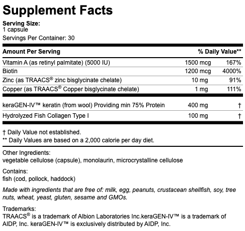 Skin, Hair, & Nail Health