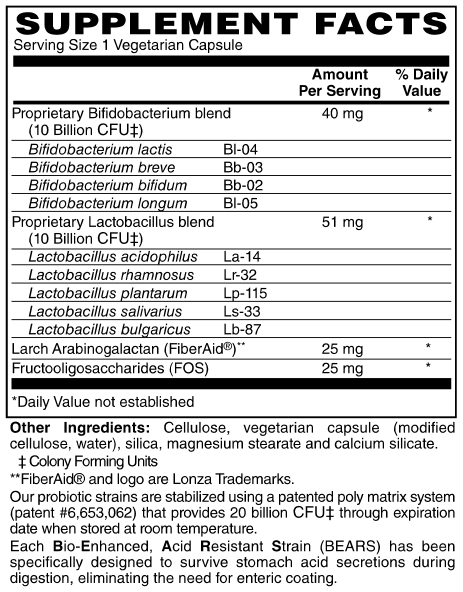 20 Billion CFU Multi‑Strain Probiotic [60 Capsules]