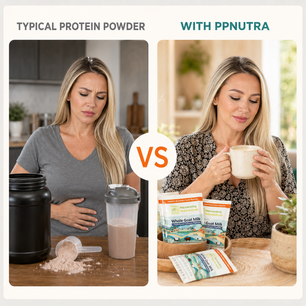[Grass Fed] Whole Goat Milk + Hydrolyzed Collagen Peptides