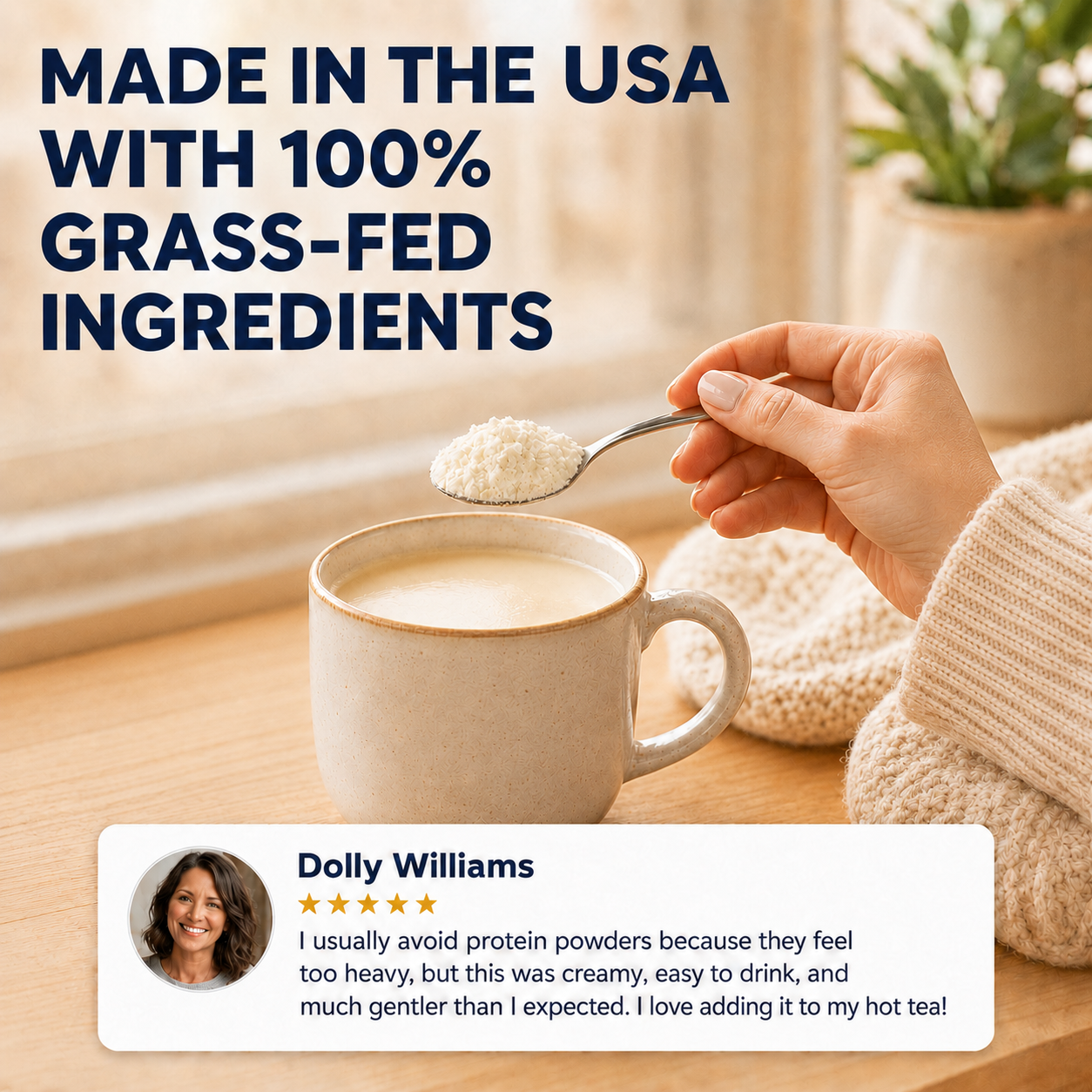 [Grass Fed] Whole Goat Milk + Hydrolyzed Collagen Peptides