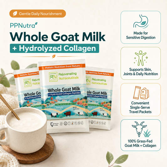 [Grass Fed] Whole Goat Milk + Hydrolyzed Collagen Peptides