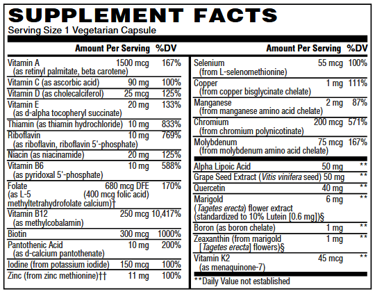 Coenzymated Once Daily Multi [30 Capsules]