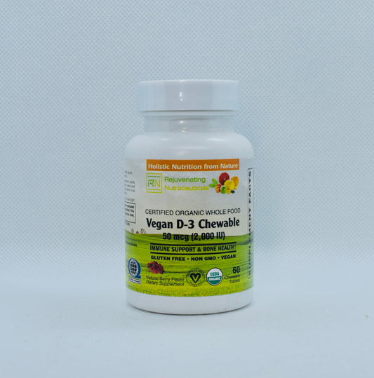 Certified Organic Whole Food Vitamin D-3 Chewable